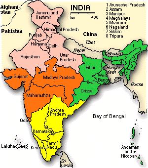 map of India